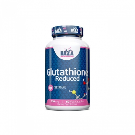 Haya Labs Glutathione Reduced (Glutationas) 60 kaps.